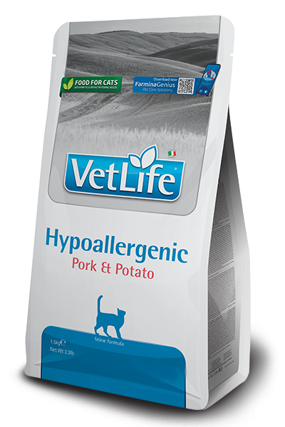 Farmina Vet Life Cat Hypoallergenic (свинина с картофелем)