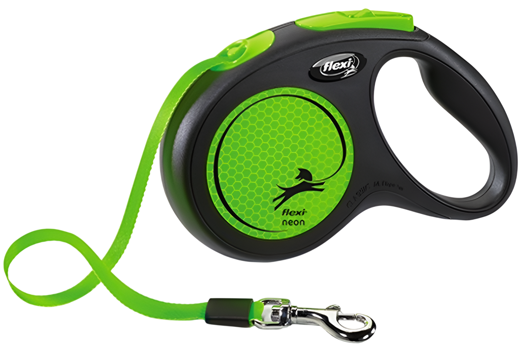 Flexi Neon New поводок - рулетка лента (зеленый неон)