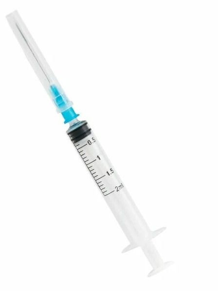 VANSUNTECH шприц инъекционный одноразовый, 2 мл, с иглой 0.6*32 мм