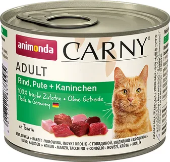 Carny для кошек (говядина, индейка, кролик), 200 г 