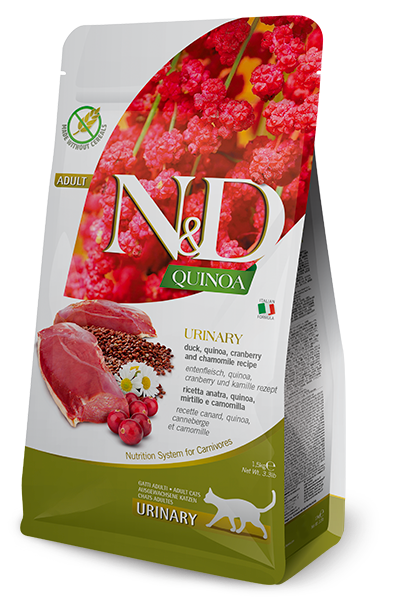Farmina N&D Quinoa Urinary для кошек профилактика МКБ (утка с клюквой)