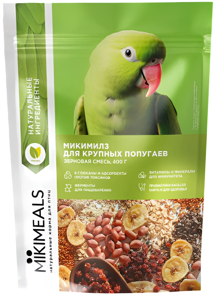 MIKIMEALS Корм для крупных попугаев