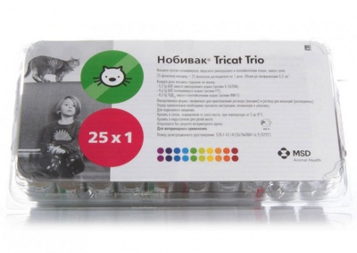 Нобивак Tricat Trio, 1 доза + раствор