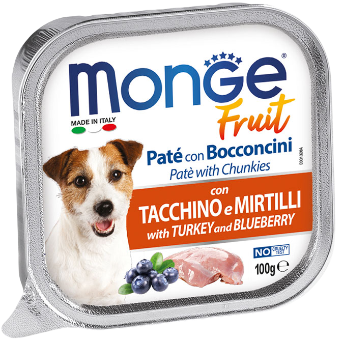 Monge Fruit для собак (индейка с черникой), 100 г