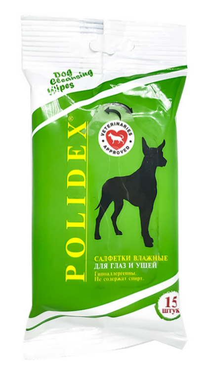 Polidex влажные салфетки для ушей и глаз