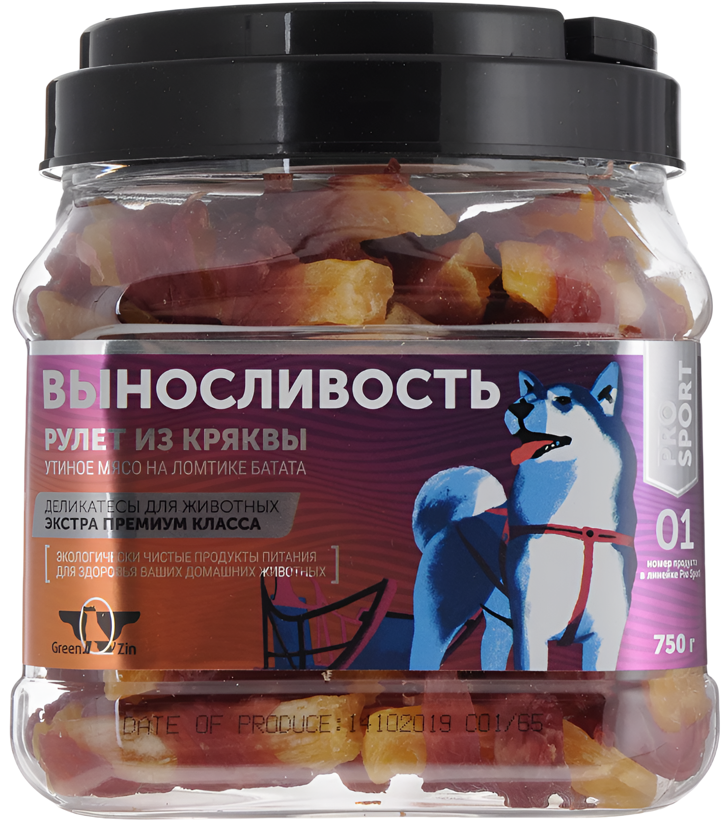 Green Qzin "Выносливость" (утка с бататом), 750 г
