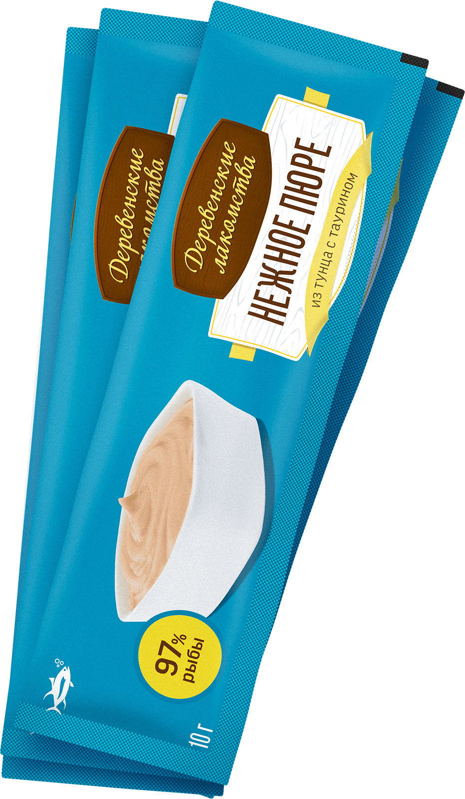 Деревенские лакомства для кошек (нежное пюре из тунца), 40 г