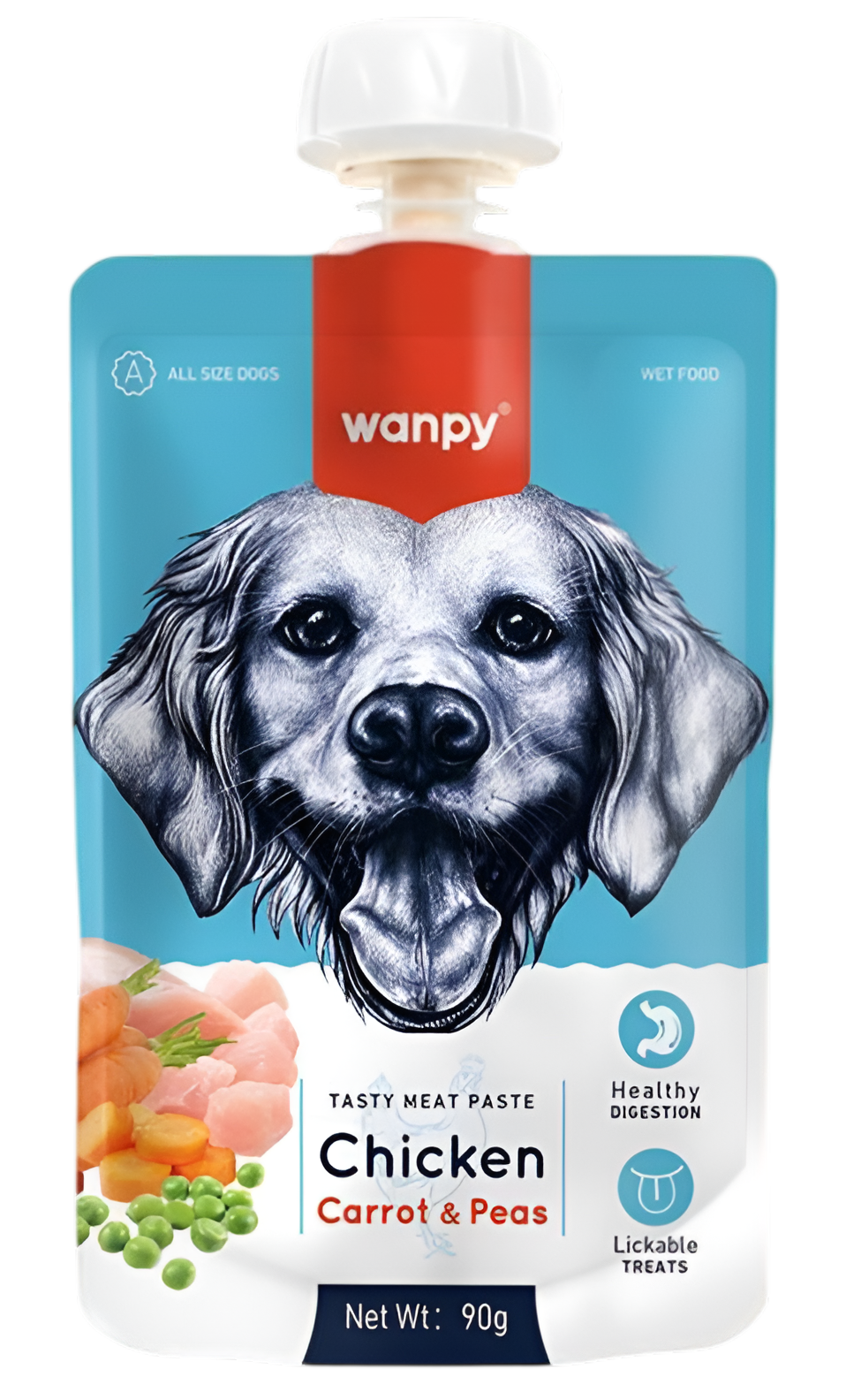Wanpy для собак (мясной мусс из курицы), 90 г