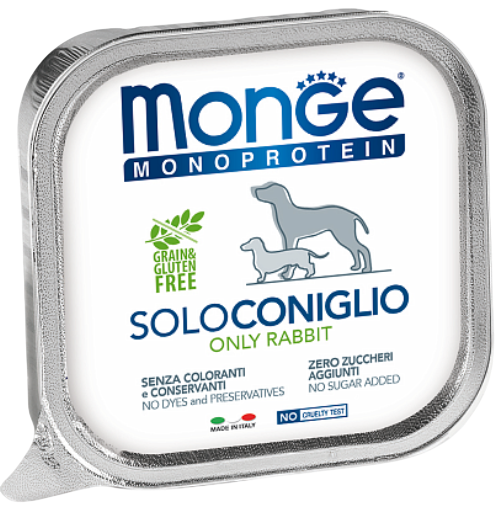 Monge Monoprotein для взрослых собак (кролик), 150 г