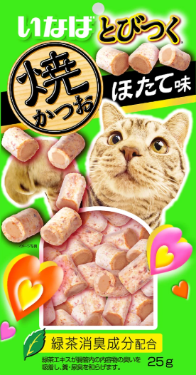 INABA Tobitsuku Yaki для кошек (c морским гребешком), 25 г