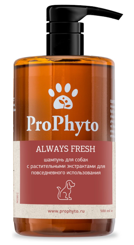 ProPhyto Always Fresh шампунь для собак, 500 мл
