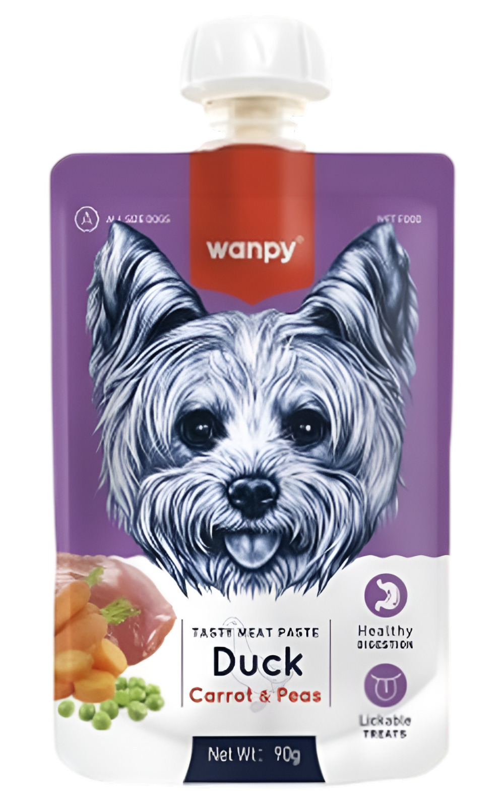 Wanpy для собак (мясной мусс из утки), 90 г
