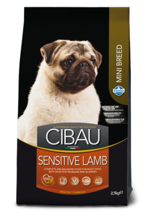 Farmina Cibau Sensitive для собак мини пород (ягненок), 2.5 кг