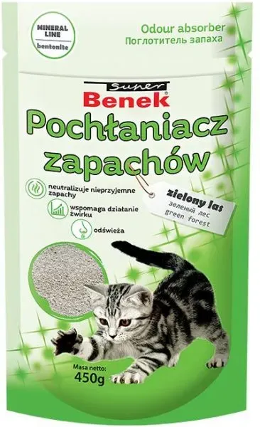 Super Benek поглотитель запаха (зелёный лес), 450 г