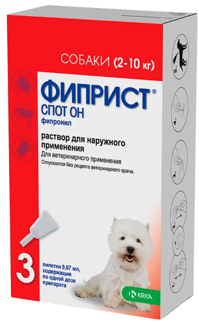 KRKA Фиприст Спот Он для собак