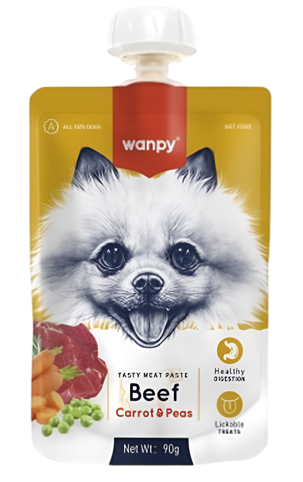 Wanpy для собак (мясной мусс из говядины), 90 г
