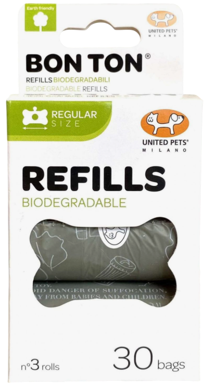 United Pets BON TON пакеты для выгула, 3 рул*10 шт