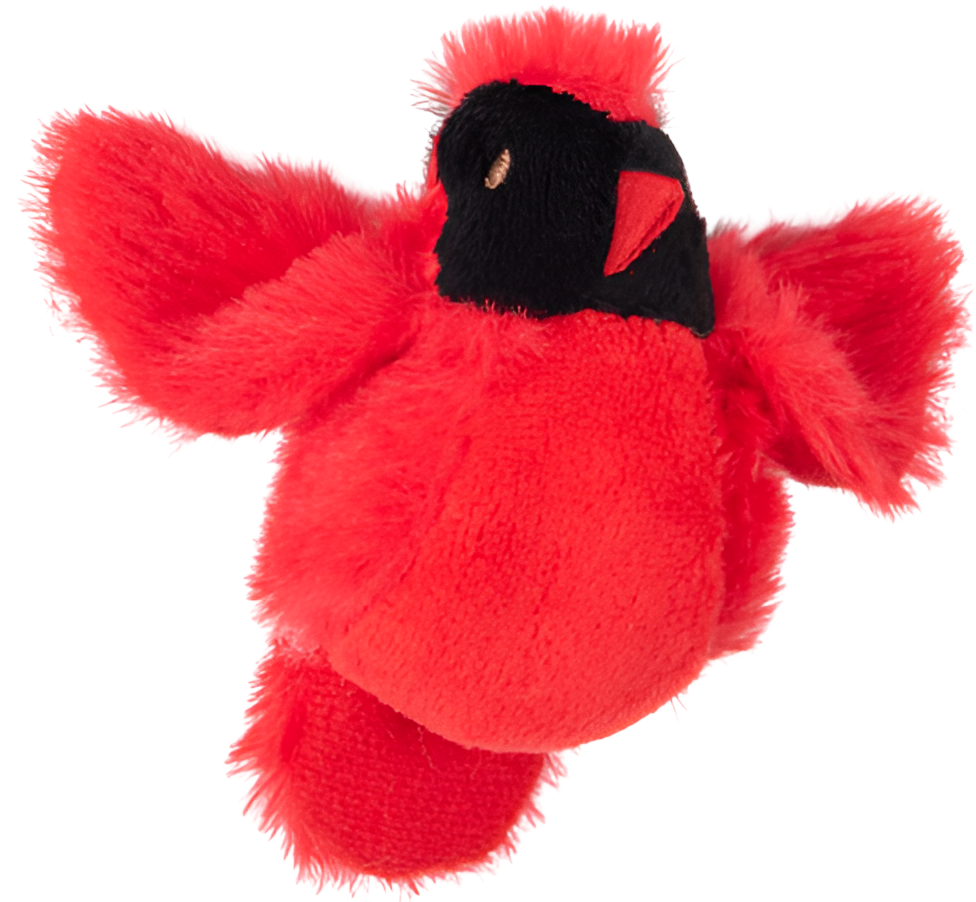 Mr. Kranch игрушка для кошек птичка плюшевая с кошачьей мятой (красная), 8 см