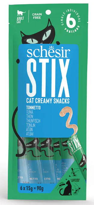  Schesir Stix для кошек (тунец), 6 шт *15 г