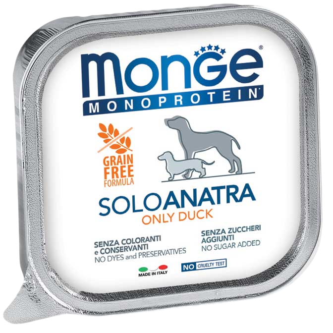 Monge Monoprotein для взрослых собак (утка), 150 г