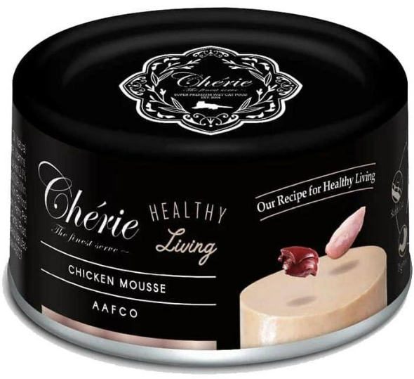 Cherie Healthy Living для кошек (мусс с курицей), 80 г