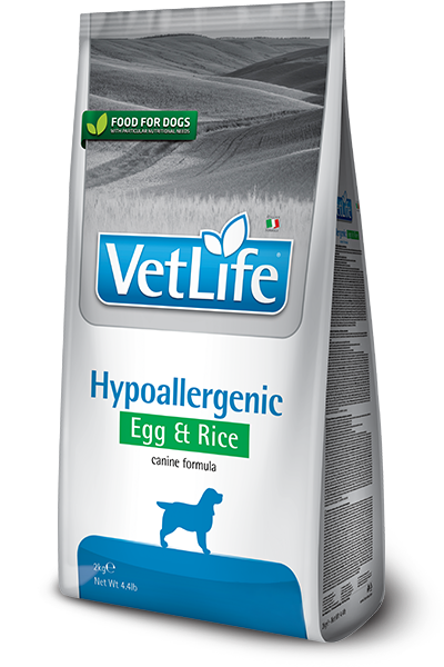 Vet Life Dog Hypo (яйцо и рис), 2 кг