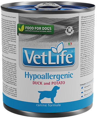Farmina Vet Life Dog Hypoallergenic (утка с картофелем), 300 г