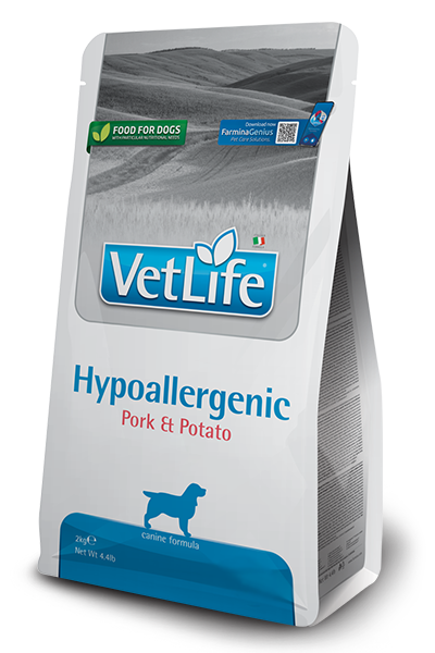 Vet Life Dog Hypoallergenic (свинина и картофель), 2 кг