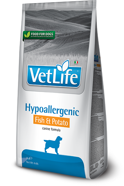 Vet Life Dog Hypoallergenic (рыба и картофель), 2 кг