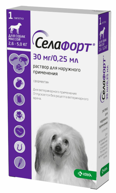 KRKA Селафорт для собак 2,6 - 5 кг 