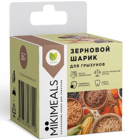 MIKIMEALS Зерновой шарик, 25 г