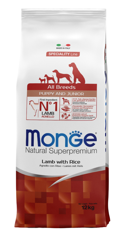Monge Monoprotein для щенков всех пород (ягнёнок), 12 кг